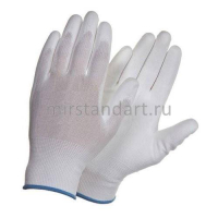Рабочие перчатки нейлоновые с полиуретановым покрытием (арт. H709)