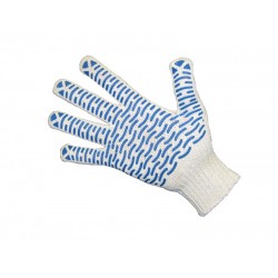 Рабочие перчатки х/б Стандарт с покрытием "Волна" (арт. 118)