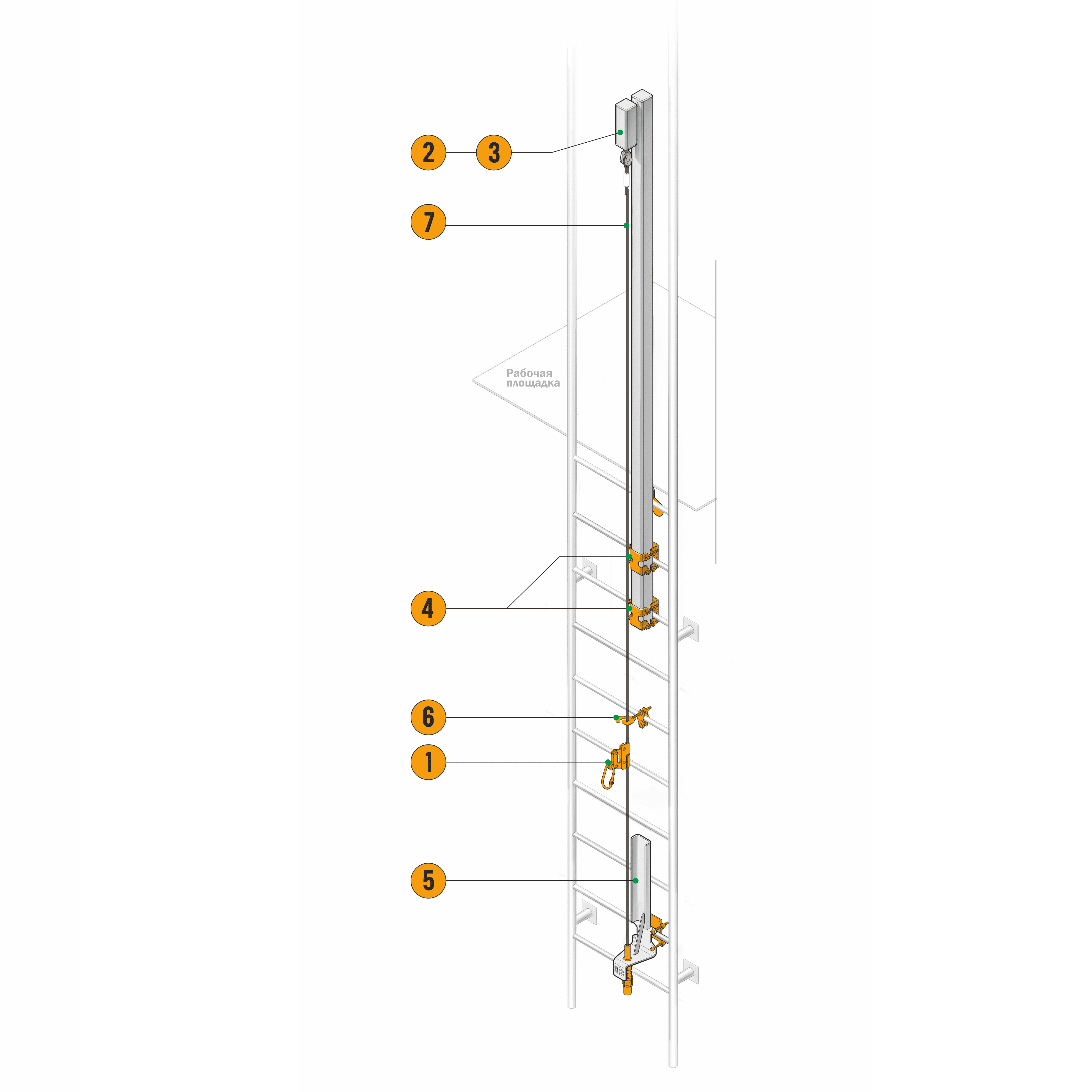Вертикальная система страховки VERTIKAL 2