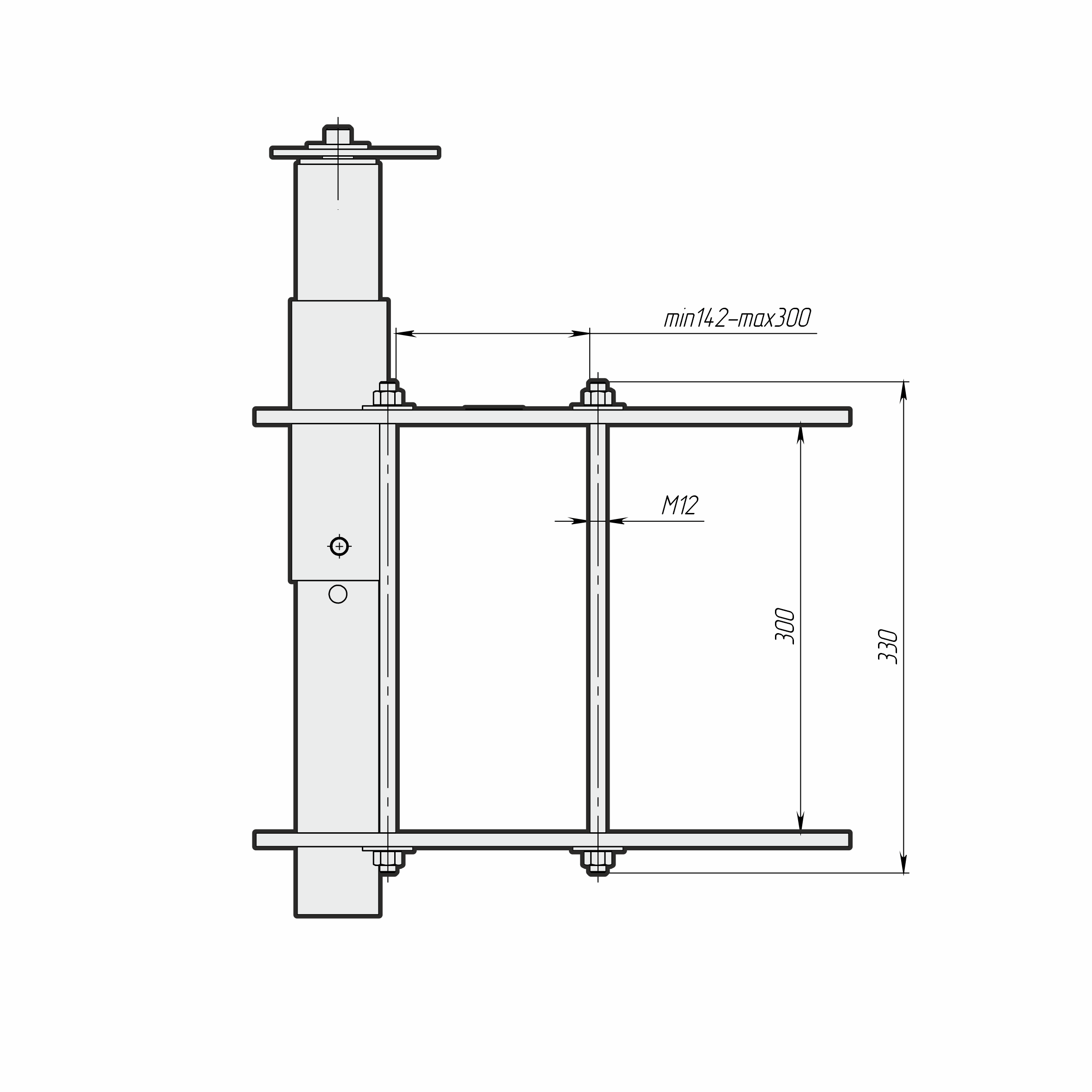Анкерный столбик AP-4h